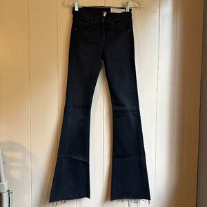 Rag & Bone Jean Black stretch bell bottoms